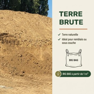 Terre végétale brute - Big bag 1 m3